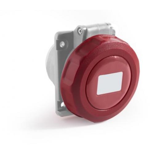 RS PRO Průmyslový napájecí konektor, řada: RS PRO, IP67, Panel barva Červená, 16 A 3P+N+PE, 415 V