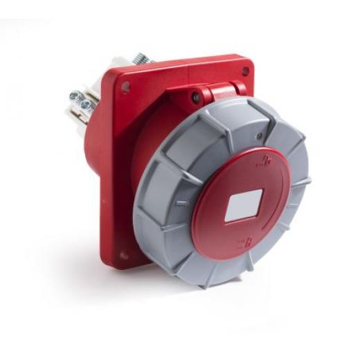 RS PRO Průmyslový napájecí konektor, řada: RS PRO, IP67, Panel barva Červená, 125 A 3P+N+PE, 415 V