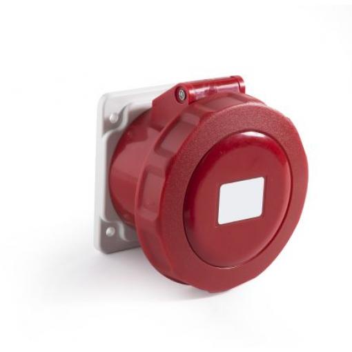 RS PRO Průmyslový napájecí konektor, řada: RS PRO, IP67, Panel barva Červená, 16 A 3P, 415 V