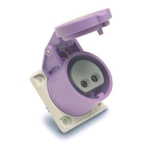 RS PRO Průmyslový napájecí konektor, řada: RS PRO, IP44, Panel barva Purpurová, 16 A 3P, 25 V