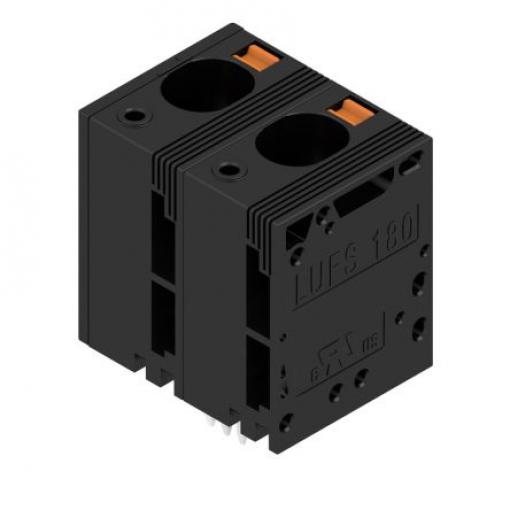 Weidmüller Svorkovnice PCB, řada: LU, rozteč: 15 mm, počet řad: 1, počet kontaktů: 2, orientace těla: 180°, Černá