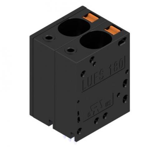 Weidmüller Svorkovnice PCB, řada: LU, rozteč: 10 mm, počet řad: 1, počet kontaktů: 4, orientace těla: 180°, Černá