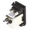 Bulgin Filtr IEC 6A, řada: BZV C14 Vnější, Zacvakávací montáž 5 x 20 mm, 250 V ac 1pólový, 70 °C 1, -40 °C
