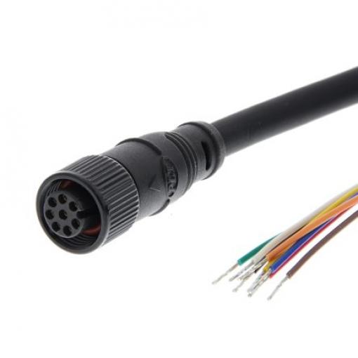 Kabel ovladače snímače, A: M12, 24V, IP67, IP69K, řada: D40ML Omron 10 m