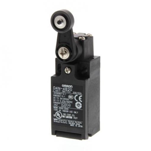 Omron D4n Páka s válečkem Koncový spínač 1 NO/1 NC IP67 Kov