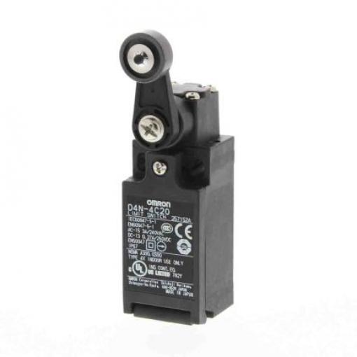 Omron D4n Páka s válečkem Koncový spínač 1 NO/1 NC IP67 Kov