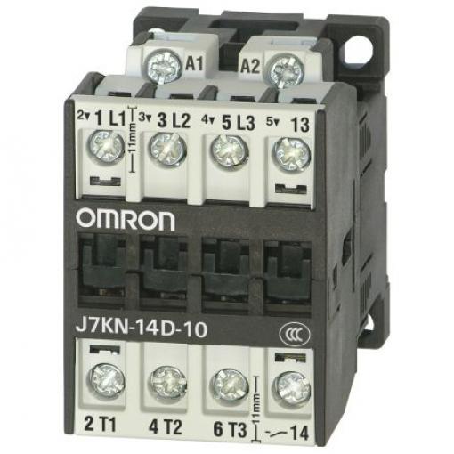 Omron 1 NO Stykač napětí ve vinutí 230V ac 3pólový 14 A 415V 5.5 kW s 1 NO kontakty 230V ac Řízení motoru, rozsah: J7KN