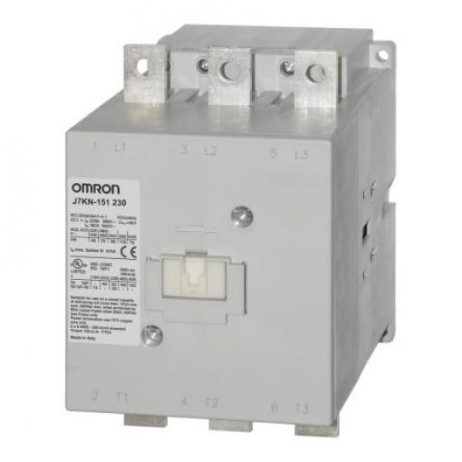 Omron Stykač napětí ve vinutí 230V ac 3pólový 150 A 415V 75 kW 230V ac Řízení motoru, rozsah: J7KN 3P
