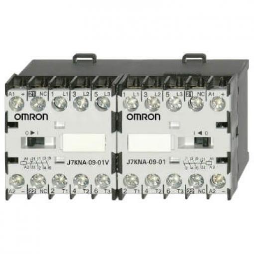 Omron 1 NC Stykač napětí ve vinutí 24V ac 3pólový 9 A 888V 4 kW s 3 NO kontakty 888V Reverzační, rozsah: J7KNA