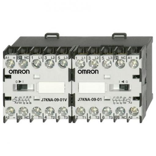 Omron 1 NC Stykač napětí ve vinutí 24V dc 3pólový 9 A 888V 4 kW s 3 NO kontakty 888V Reverzační, rozsah: J7KNA