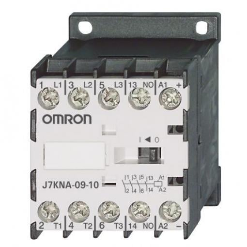 Omron 1 NO Stykač napětí ve vinutí 24V dc 3pólový 9 A 888V 4 kW s 1 NO kontakty 24V dc Řízení motoru, rozsah: J7KNA 3P