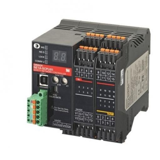 Bezpečnostní kontrolér, rozsah: NE1A LED 16 8 24V Omron