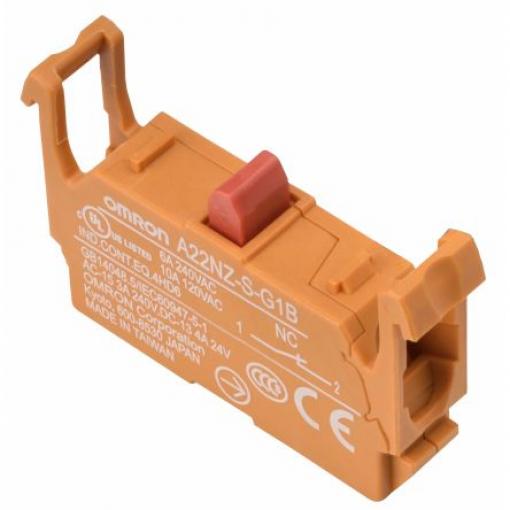 Omron Blok kontaktů tlačítkového spínače A22NZ-A-C01, A22NZ-H-01