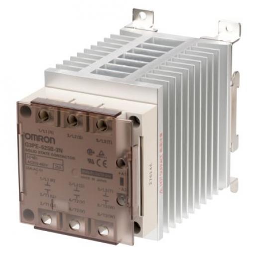 Omron Polovodičové relé 35 A Lišta DIN DPST-NO 528 V G3PE 24V
