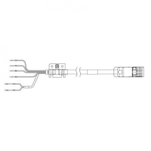 Kabel, Napájecí kabel servomotoru, pro použití s: Servomotor Omron