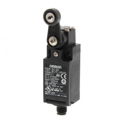 Omron D4n Páka s válečkem Koncový spínač 1 NO/1 NC IP67 Kov