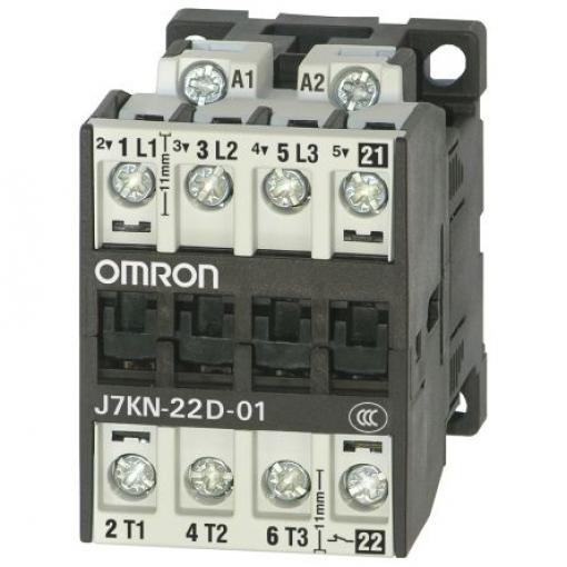 Omron 1 NC Stykač napětí ve vinutí 24V 3pólový 22 A 12 kW s 1 NC kontakty, rozsah: J7KN 3P