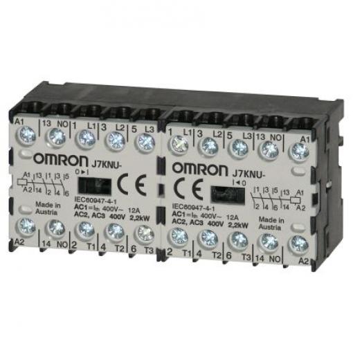 Omron 1 NC Stykač napětí ve vinutí 48V 3pólový 5 A 2 kW s 1 NC kontakty, rozsah: J7KNU 3P