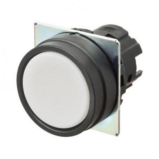 Omron Hlava tlačítka, řada: A22N Bílá Okamžité, průměr výřezu: 22 mm IP69K, IP67, IP66
