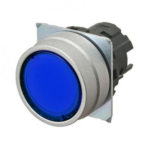 Omron Hlava tlačítka, řada: A22NZ Modrá Okamžité, průměr výřezu: 22 mm IP66, IP67, IP69K