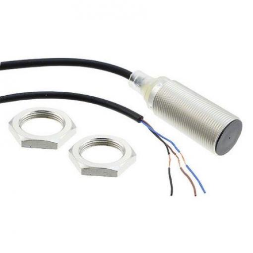 Omron Snímač přiblížení E2B-M18KS08-WP-C1 2M Válec se závitem M18 200 mA E2B IP67 NPN 500 Hz 8 mm 30 V dc