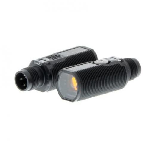 Fotoelektrický snímač, řada: E3F1 15 m válcový Konektor M12, výstup: NPN, PNP Jednocestný