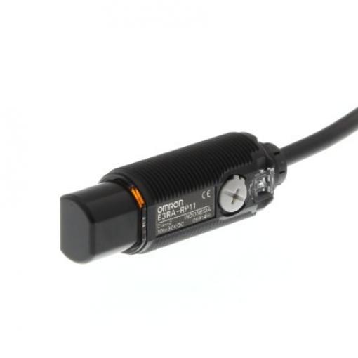 Omron Fotoelektrický snímač, řada: E3FA/E3RA/E3FB/E3RB Válcovitý Kabel, výstup: NPN Retroreflexní