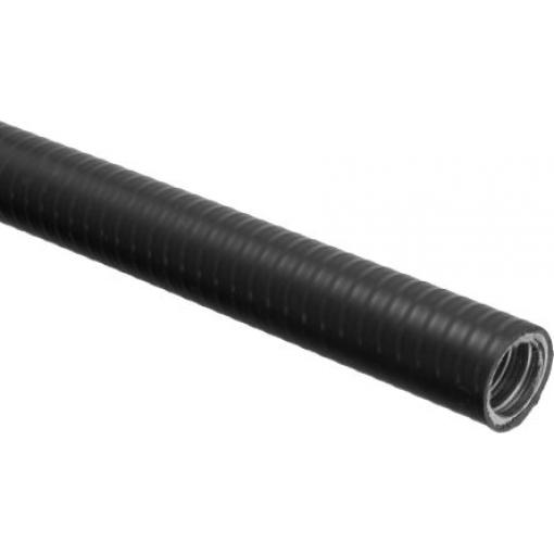 RS PRO Instalační trubka Černá 25 mm Polyvinylchlorid Pozinkovaná ocel, IP67, IP66 50 m