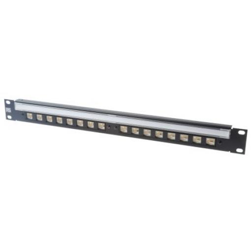 Propojovací pole RJ Cat5e, počet portů: 16portový RJ45 UTP 1 U RS PRO