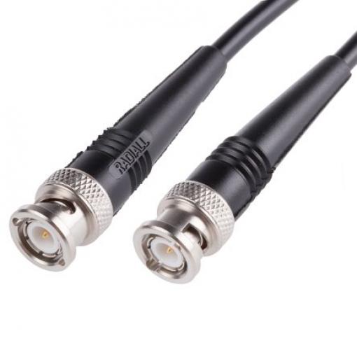 Koaxiální kabel, řada: Cable Assembly, Černá Vnější, A: BNC Vnější, B: BNC 250 mm Radiall