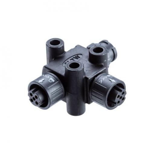 Amphenol Industrial Adaptér pro kulaté konektory, řada: LTW X-Lok, orientace těla: T 4 Vnitřní, 85 °C 4, 0 °C, materiál
