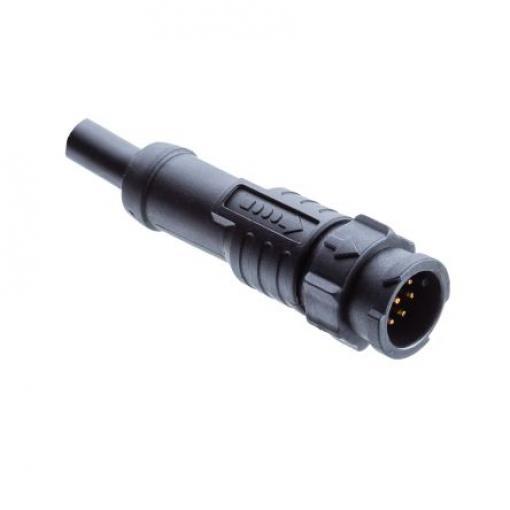 Kabel ovladače snímače, A: Vnější, A: X Uzamknout Velikost 6, B: Volný konec, B: Neuzavřený, IP68, řada: AU Amphenol