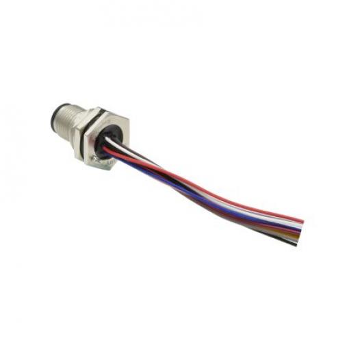 Kabel ovladače snímače, A: Vnější, A: M12 17, B: Volný konec, B: Neuzavřený, IP68, řada: M12A Amphenol Industrial 200 mm