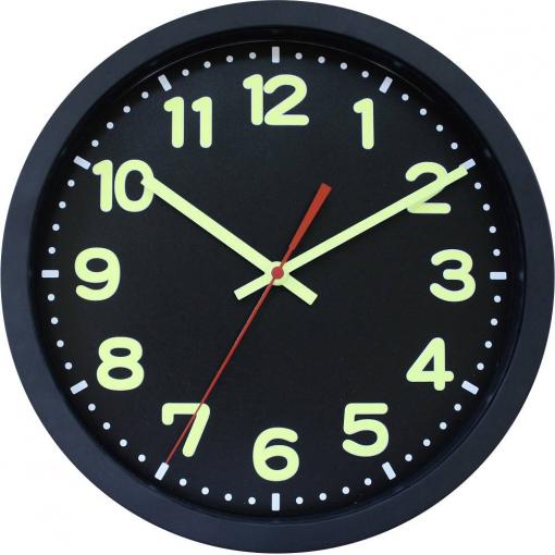 EUROTIME 53861-05 DCF nástěnné hodiny 30 cm x 50 mm, černá