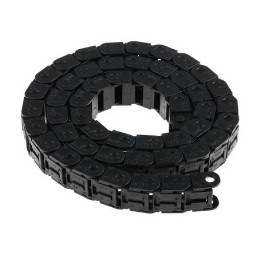 Kabelové rozdvojky, řada: e-chain Igumid G barva Černá 22.5mm x 15 mm x 1 m, min. poloměr ohybu 38 mm Igus