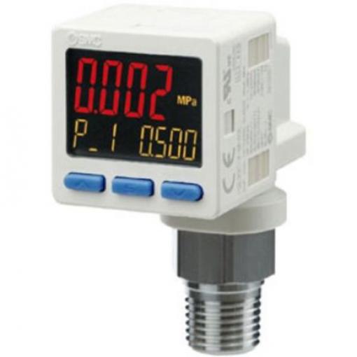 Tlakový snímač IP65, max. tlak: 10 bar SMC 24 V, přípojka portu: 0.25 in 50 °C