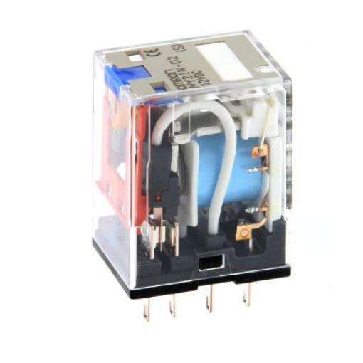 Výkonové relé DPDT zásuvné 12V dc MY2IN
