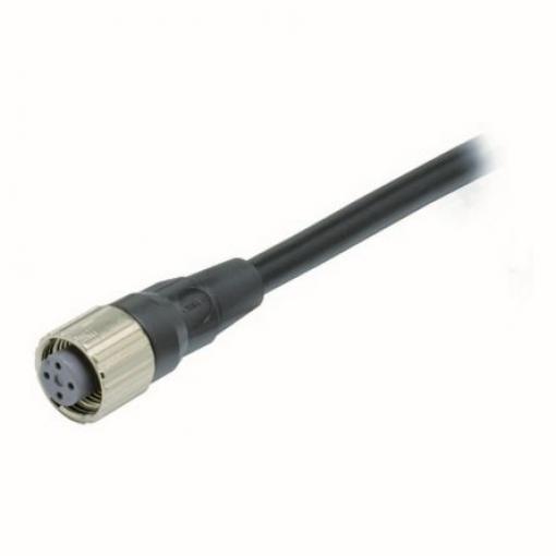 Kabel ovladače snímače, A: Vnitřní, A: M12 4, B: Bez koncovky, 250V, IP67, řada: XS5F Omron 5 m