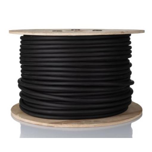 Reproduktorový kabel 2žilový, vnější průměr: 10 mm OD plocha průřezu 4 mm² RS PRO, Černá 100 m