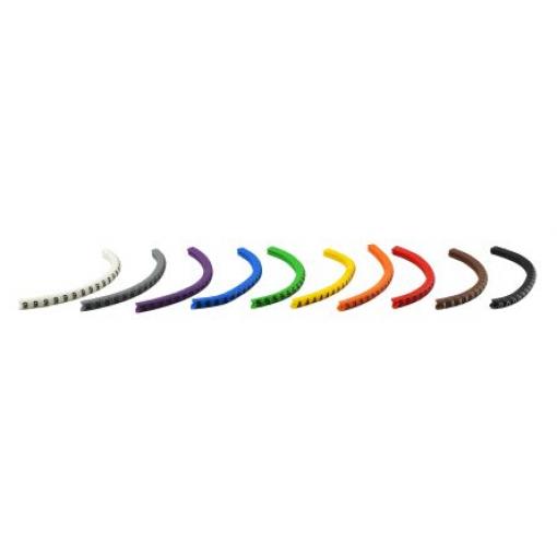 Označovač kabelu, řada: EC Nasouvací barva Černá 3 mm x RS PRO 3 5.1 mm