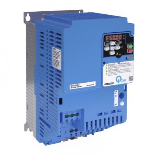 Měnič kmitočtu, řada: Q2V series 22 kW 590Hz 82 A 230 V IP20, pro použití s: Bluetooth, CANopen, DeviceNet Slave,