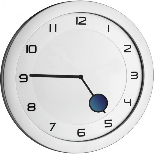 TFA Dostmann 60.3028.54 Quartz nástěnné hodiny 28 cm x 1.5 cm, kovová stříbrná