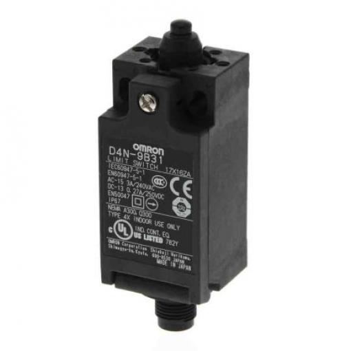 Omron D4n Plunžr Koncový spínač 1 NO/1 NC IP67 Kov