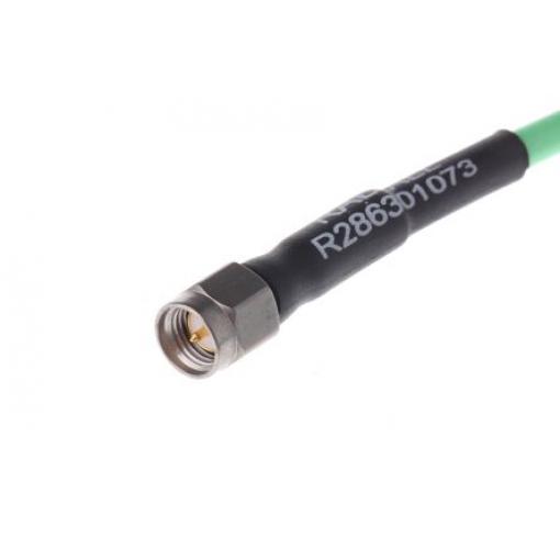 Koaxiální kabel, řada: Cable Assembly, Zelená Vnější, A: SMA Vnější, B: SMA 1 m Radiall