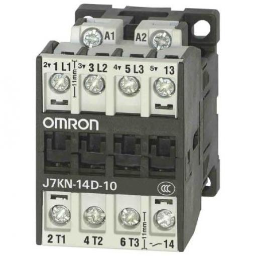 Omron 1 NC Stykač napětí ve vinutí 24V dc 3pólový 14 A 5.5 kW s 1 NO, 3 NC kontakty 45V, rozsah: J7KN 3P