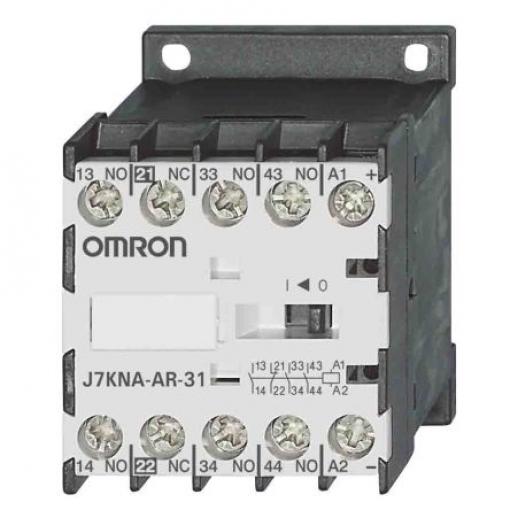 Omron Stykač napětí ve vinutí 24V dc 4pólový 10 A 2.5 W s 3 NO, 1 NC kontakty 24V dc Trubka Stillson, rozsah: J7KNA-AR