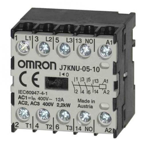 Omron Stykač napětí ve vinutí 48V ac 3pólový 5 A 24V 2.2 kW s 1 NO, 3 NC kontakty Řízení motoru, rozsah: J7KNU 3P