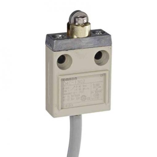 Omron D4C Plunžr s válečkem Koncový spínač 1 NO/1 NC IP67 Kov