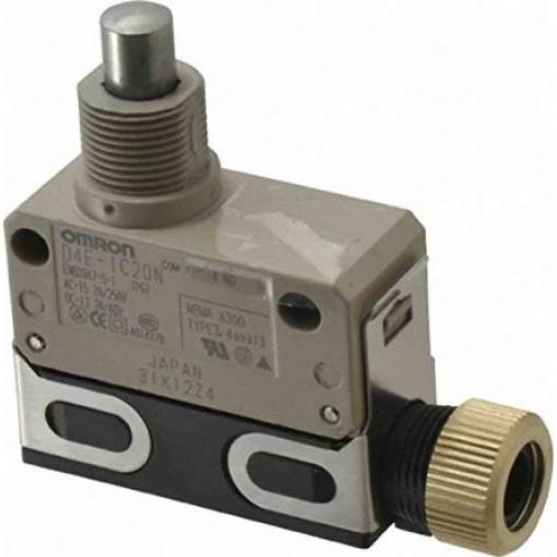 Omron D4C Plunžr Koncový spínač 1 NO/1 NC IP67 Kov