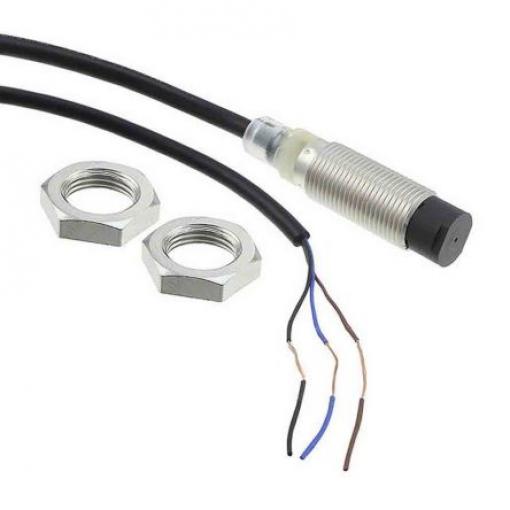 Omron Snímač přiblížení E2B-M12KN05-WP-B1 2M Válec se závitem M12 200 mA E2B IP67 PnP 800 Hz 5 mm 30 V dc